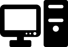 Office Computer Stencil Svg Vector, Free Vectors File